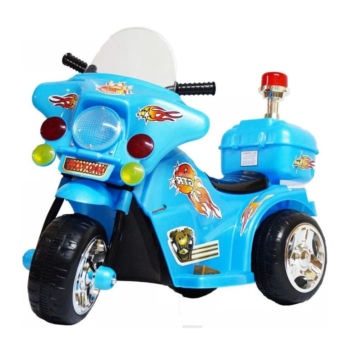 Mini Moto Elétrica Infantil Azul BW006AZ